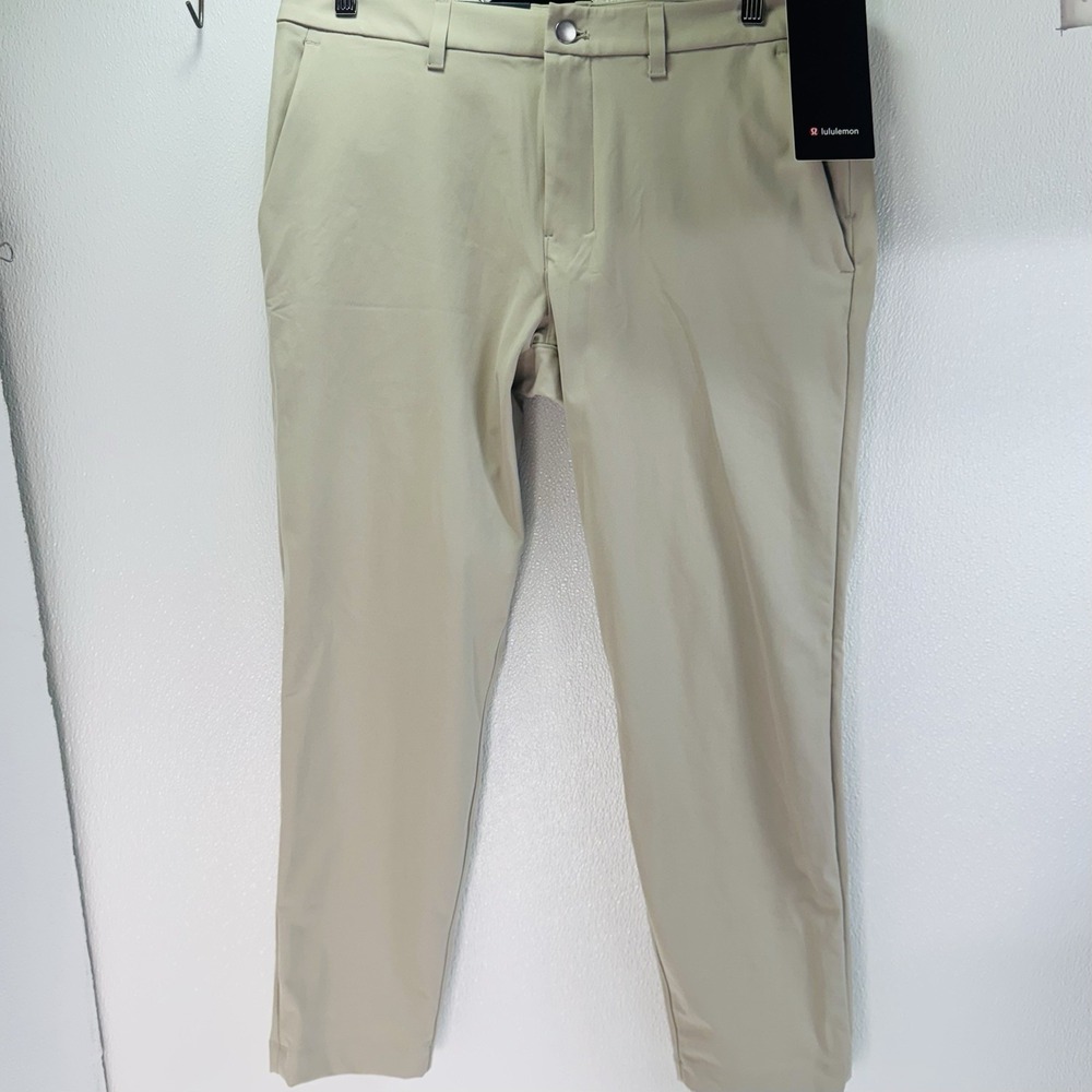 lululemon ABC Slim-Fit Trouser 28L Warpstreme (33WX28L) Raw Linen. NWT
